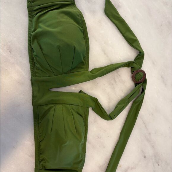Perry Ellis Green Bikini with Tie Details - Picture 6 of 9
